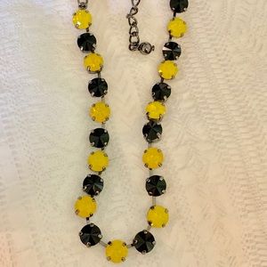 Jet Hematite & Yellow Opal Necklace
